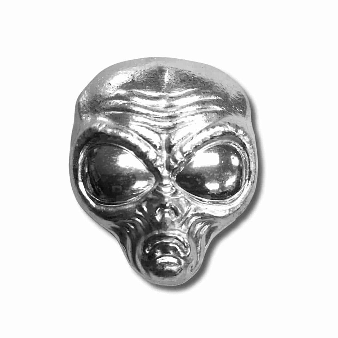 エイリアン　メタルオーナメント Monarch Mint - 2 oz .999 Fine Silver Alien Head – Stackers Paradise