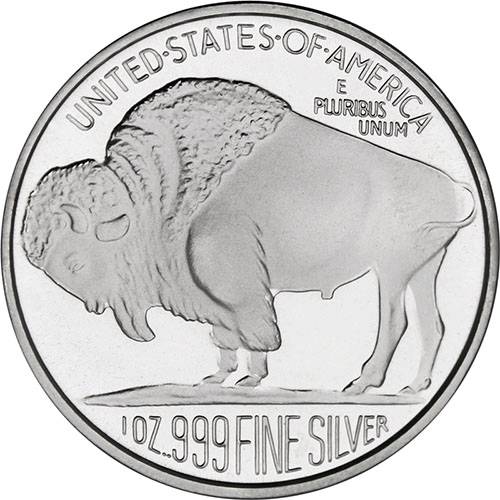 SilverTowne - Buffalo Round - 1 ozt. Fine Silver