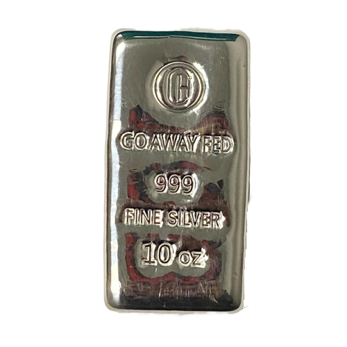 "Go Away Fed" New 10oz Silver Bar