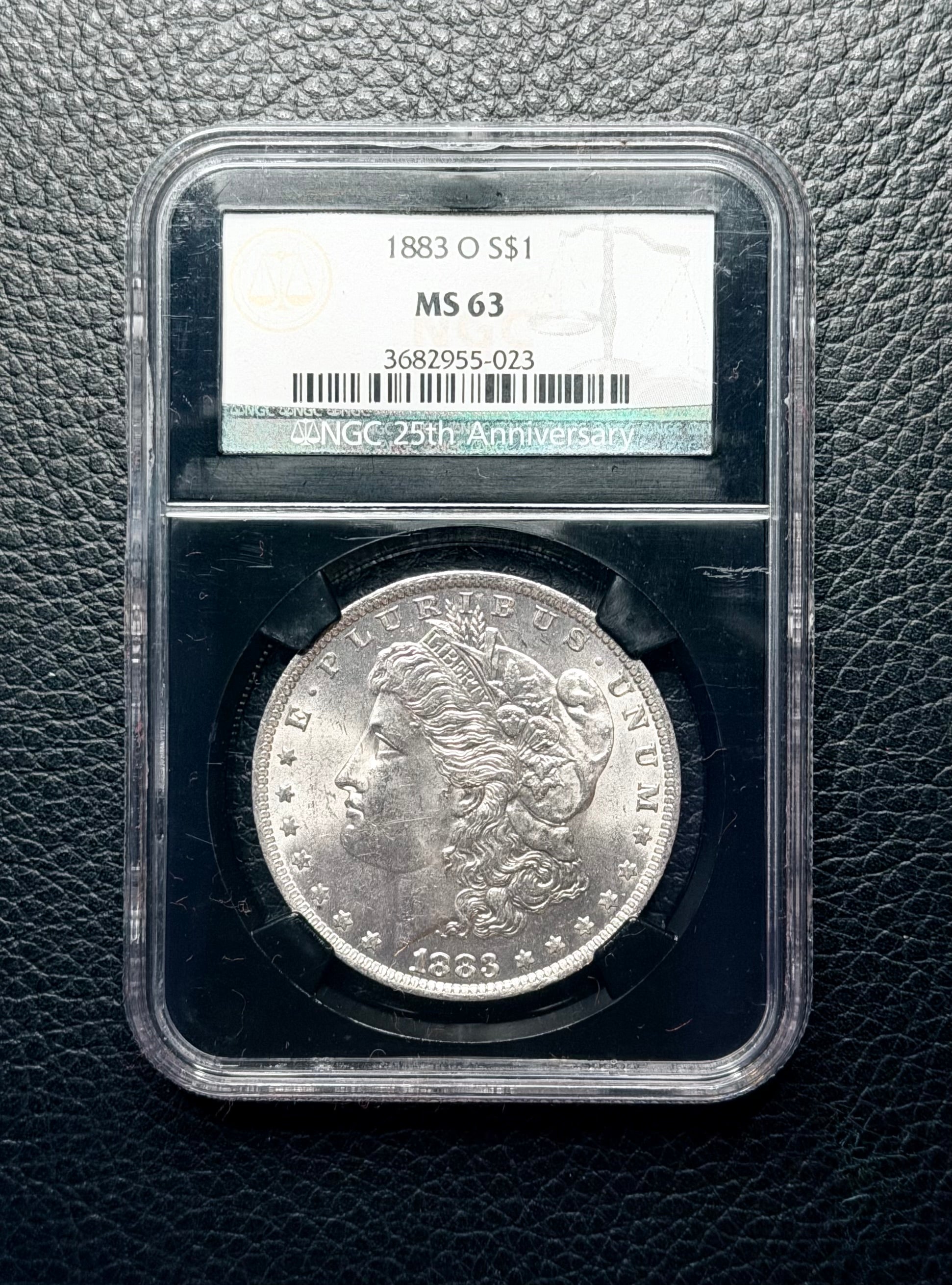 1883 (O) Morgan Silver Dollar - NGC MS63