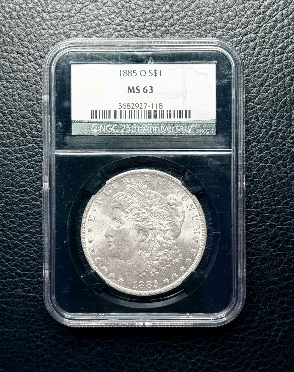 1885 (O) Morgan Silver Dollar - NGC MS63