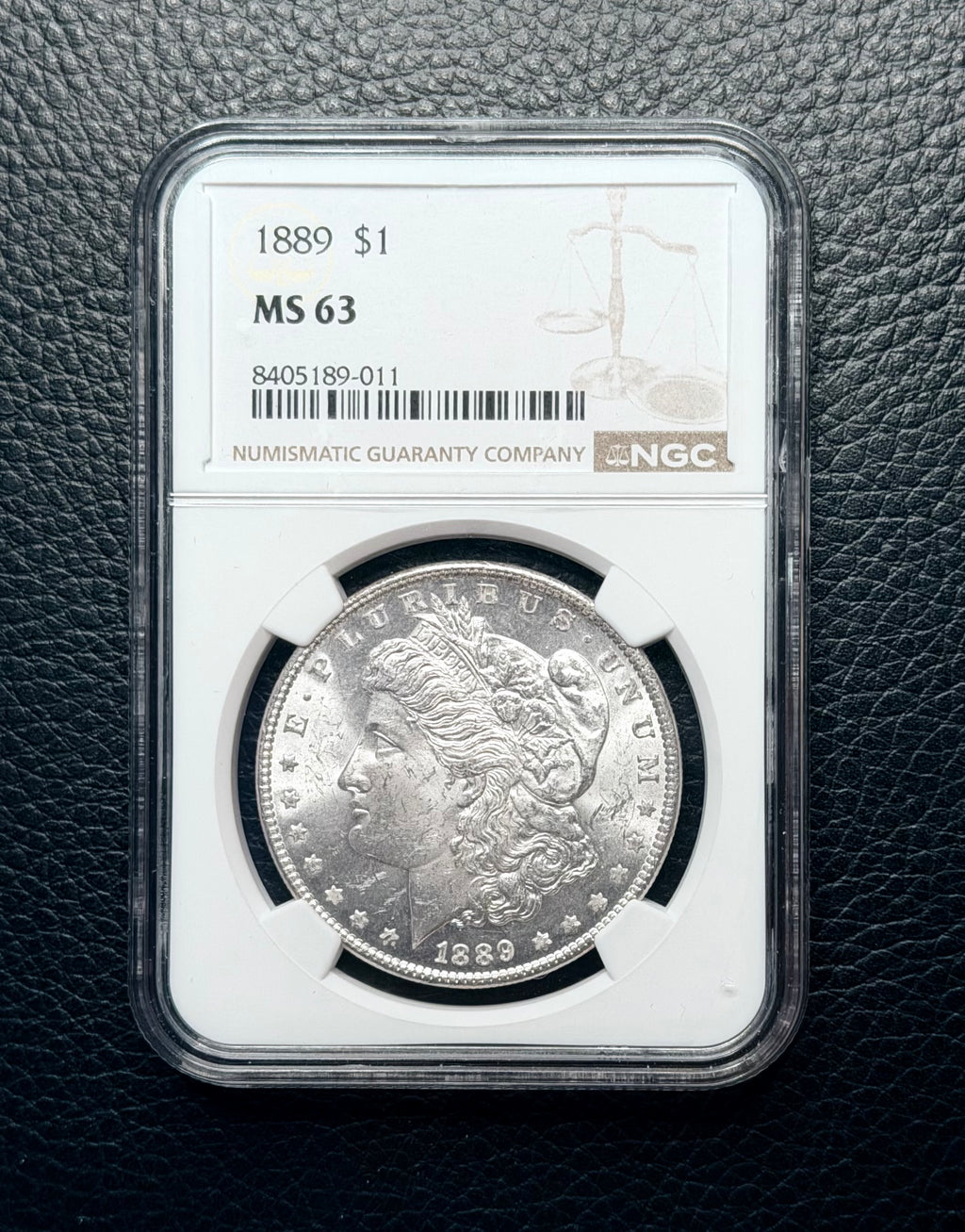 1889  Morgan Silver Dollar - NGC MS63