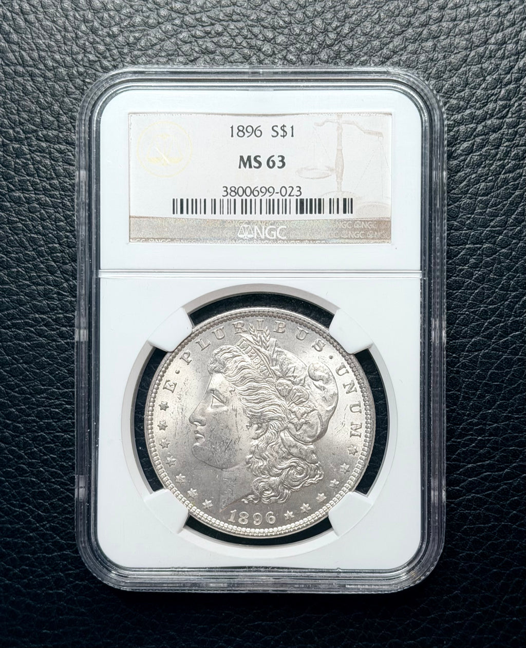 1896  Morgan Silver Dollar - NGC MS63