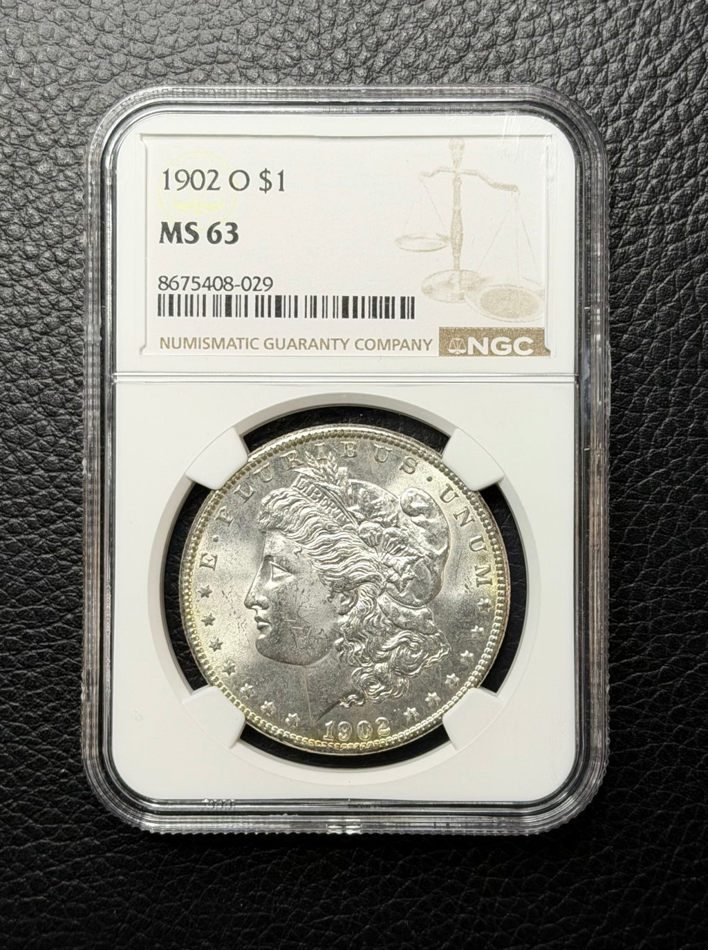 1902 (O) Morgan Silver Dollar - NGC MS63