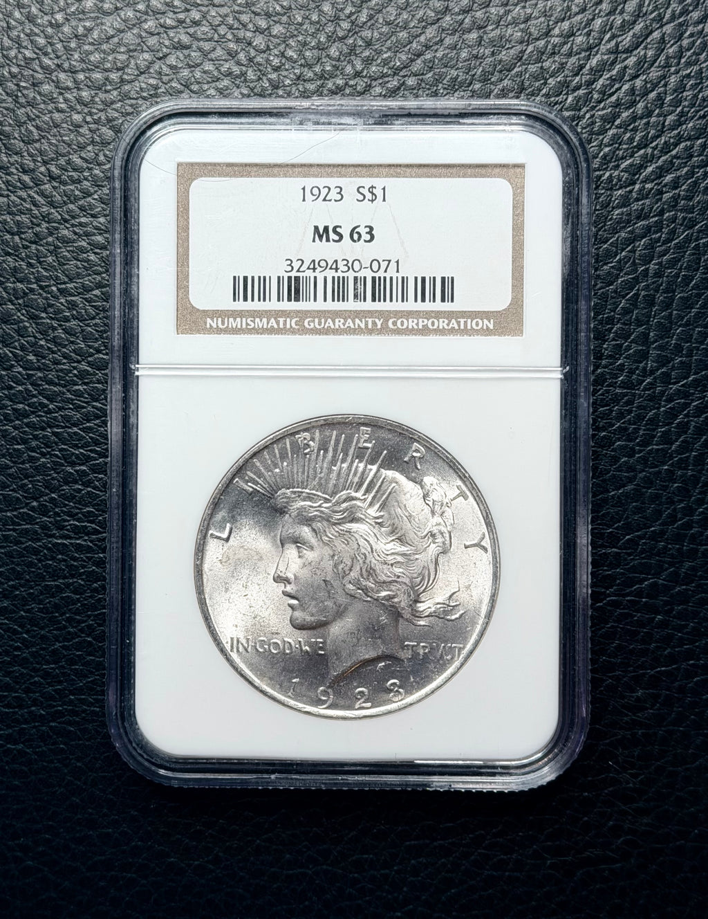 1923 Peace Dollar - NGC MS63