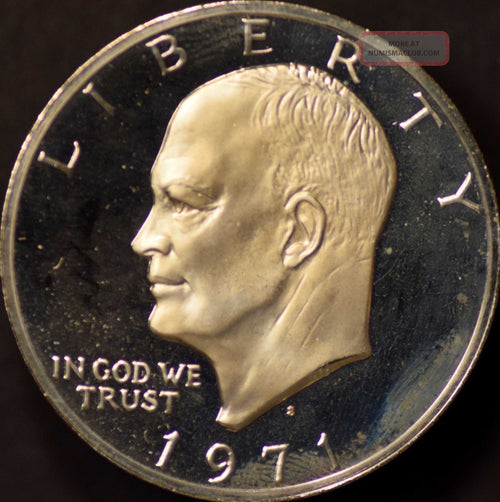1971-S Proof "Brown Ike" Eisenhower Dollar - In Original Mint Packaging