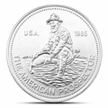1 ozt - Vintage - 1985 Englehard Prospector - .999 Fine silver round