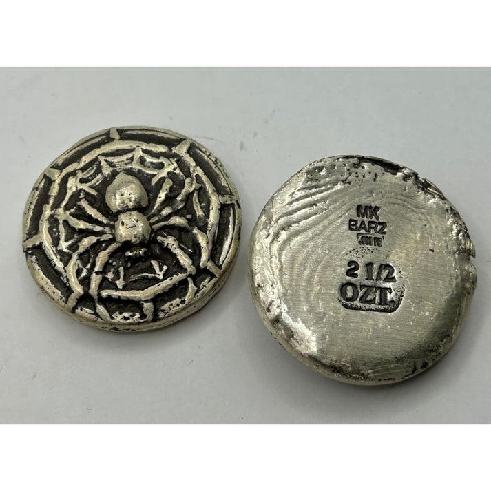 2.5 Troy Oz MK BarZ 'Deadly Web' Spider