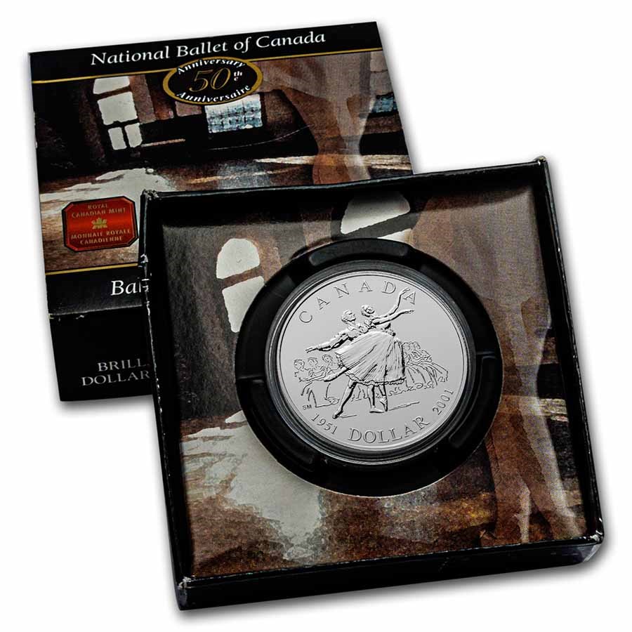 2001 Canadian $1 National Ballet of Canada Commemorative in Original Mint Packaging