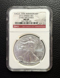 2011(P) 25th Anniversary American Silver Eagle - Early Release - Graded NGC MS 69