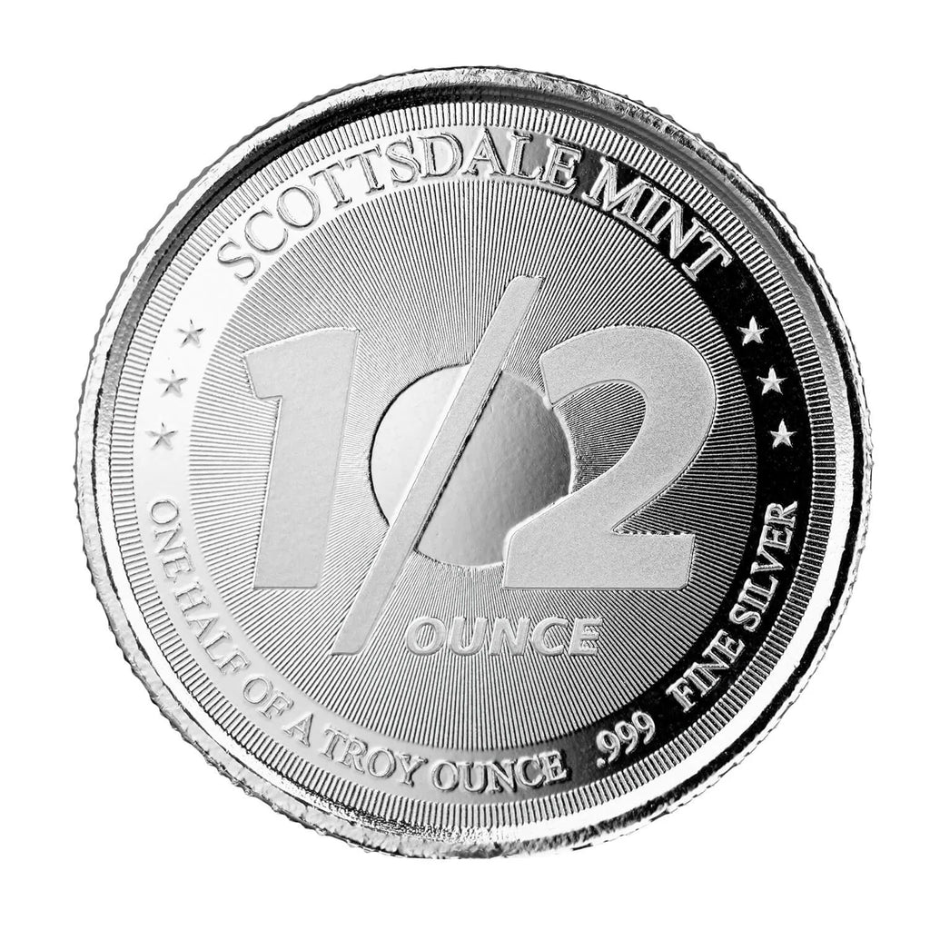 Scottsdale Mint Lion - 1/2 Ozt .999 Fine Silver Round