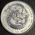 Canada - 2021 Dragon - 1 ozt .9999 Fine Silver Sovereign