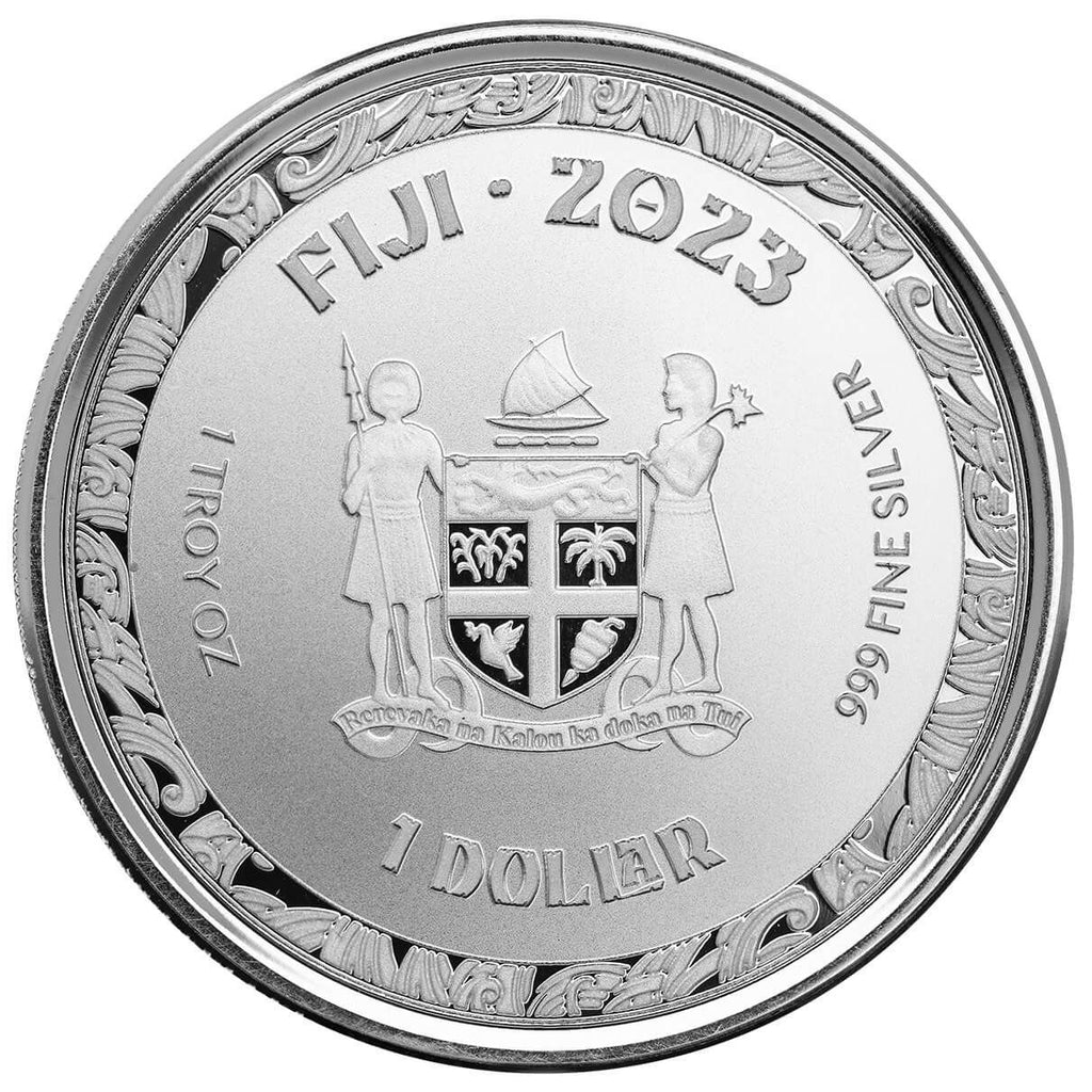 2023 Fiji Koi Fish - 1 Ozt .999 Fine Silver Sovereign