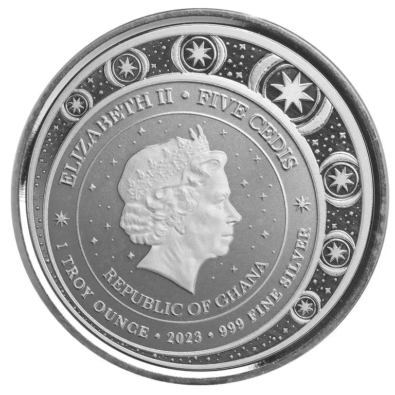 Ghana - 2023 Unicorn - 1 Ozt .999 Fine Silver Sovereign