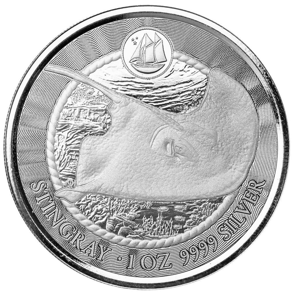 2023 Cayman Islands Stingray - 1 Ozt .999 Fine Silver Sovereign