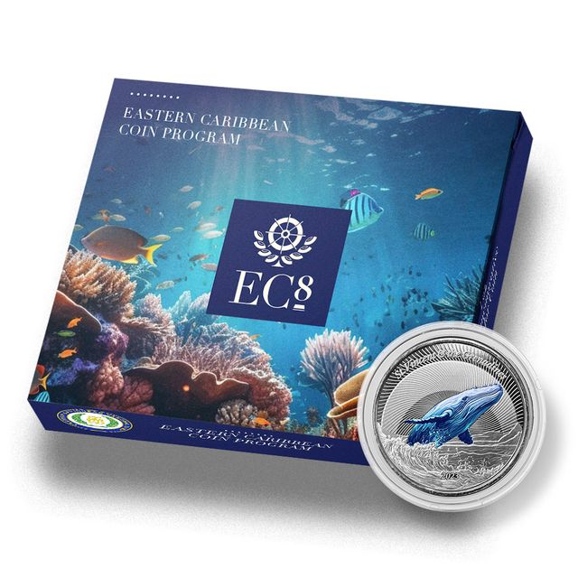 St. Vincent - 2023 Humpback Whale 1 Ozt Colorized Sovereign - new from the mint