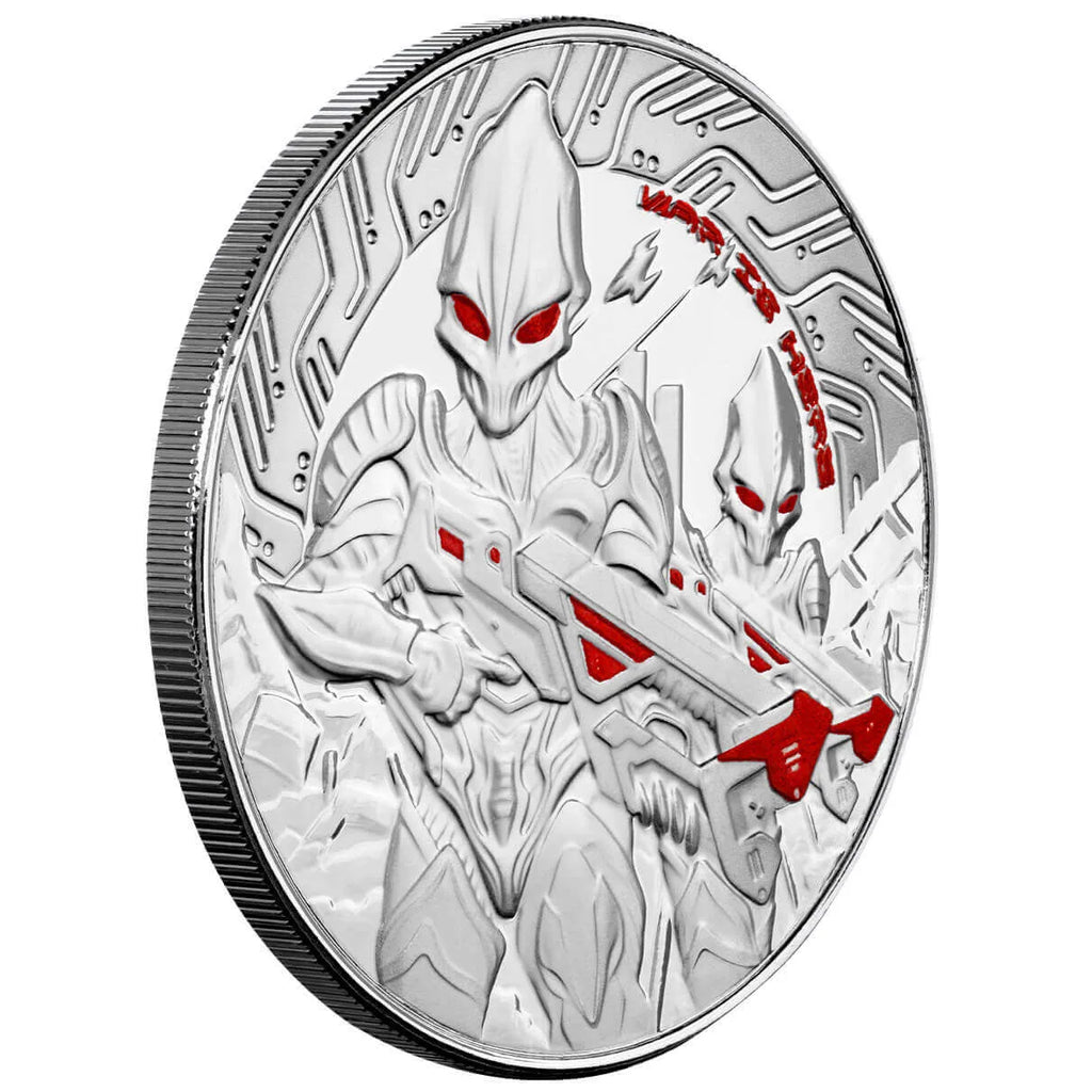 2024 Samoa Alien Battle - Glow in the Dark - 1 Ozt .999 Fine Silver Sovereign in Collector Case