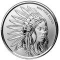Scottsdale Buffalo Girl - 1 Ozt .999 Fine Silver Round