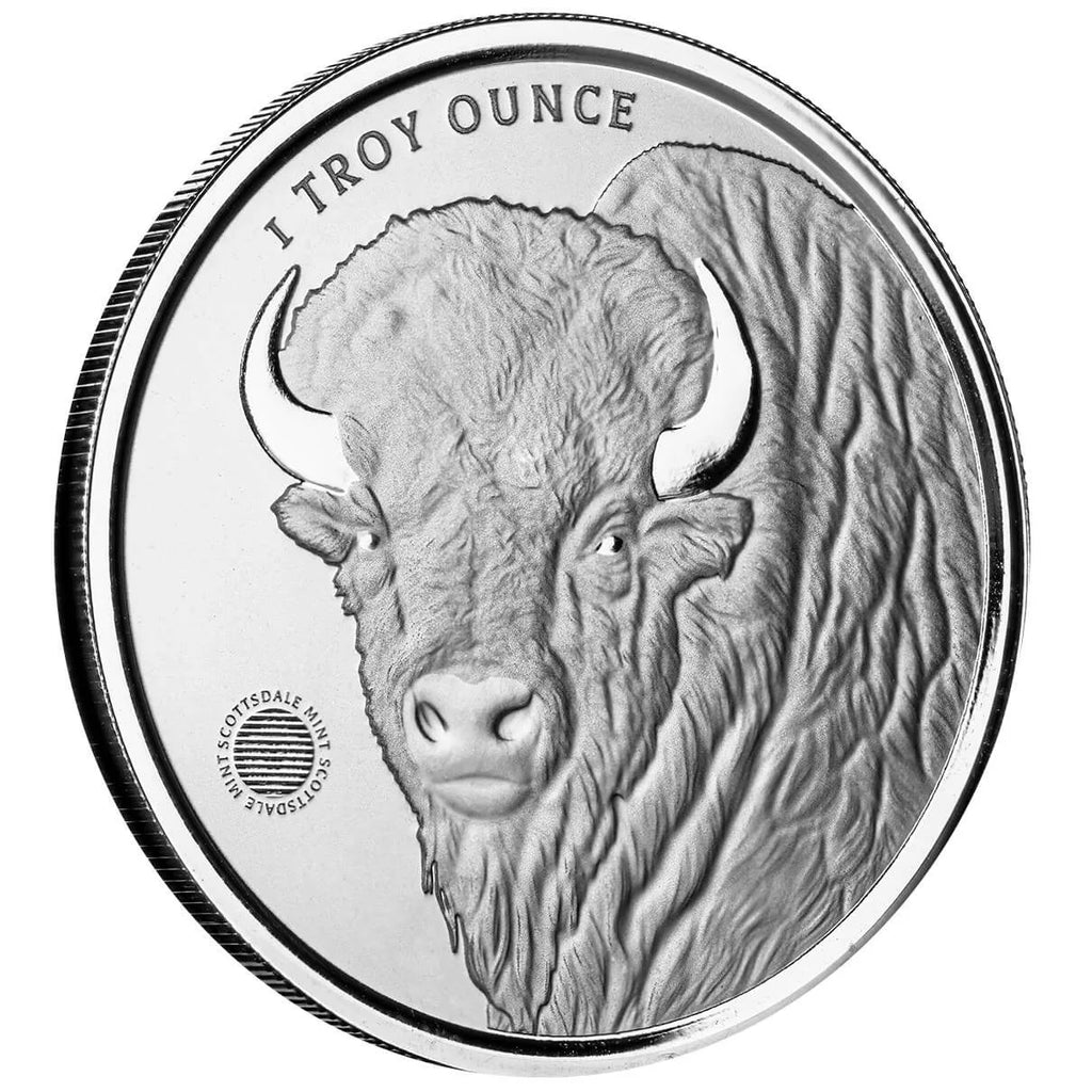 Scottsdale Buffalo Girl - 1 Ozt .999 Fine Silver Round