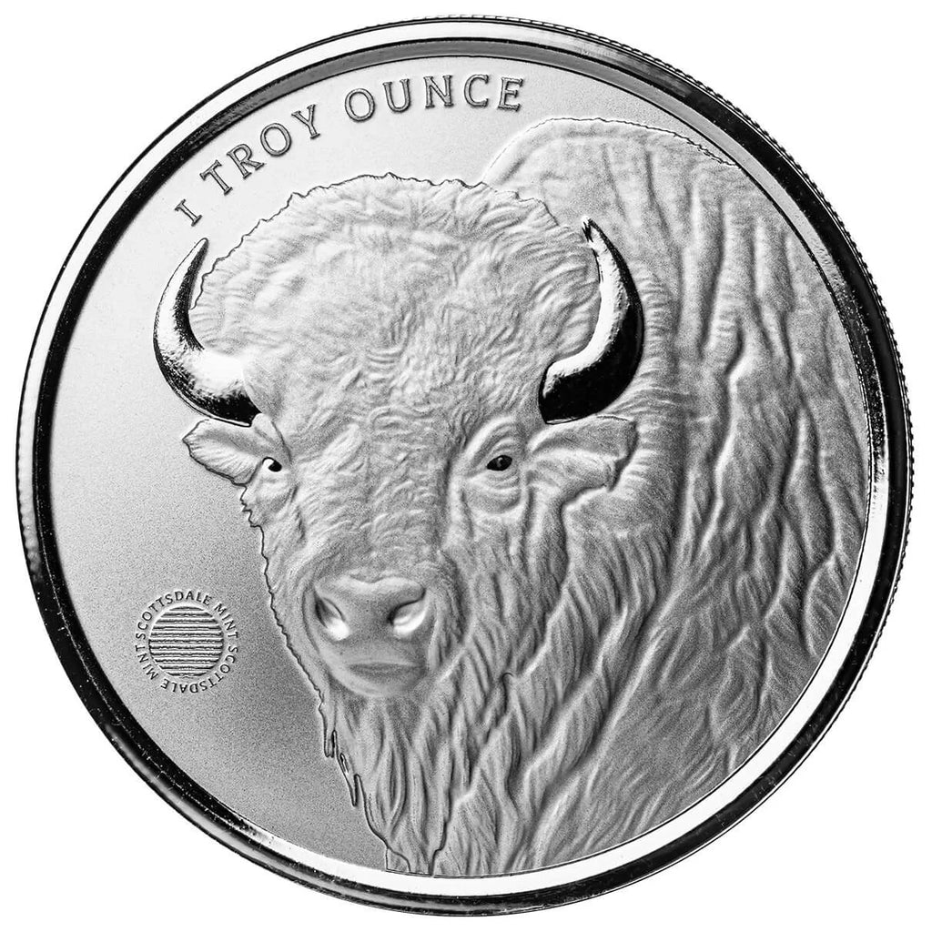 Scottsdale Buffalo Girl - 1 Ozt .999 Fine Silver Round