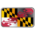 Maryland State Flag - All State Flags Available - 1 Ozt .999 Fine Silver Bar