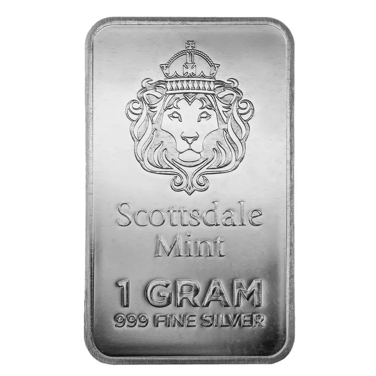 Scottsdale Prepper 100 - 1 Gram .999 Fine Silver Bars