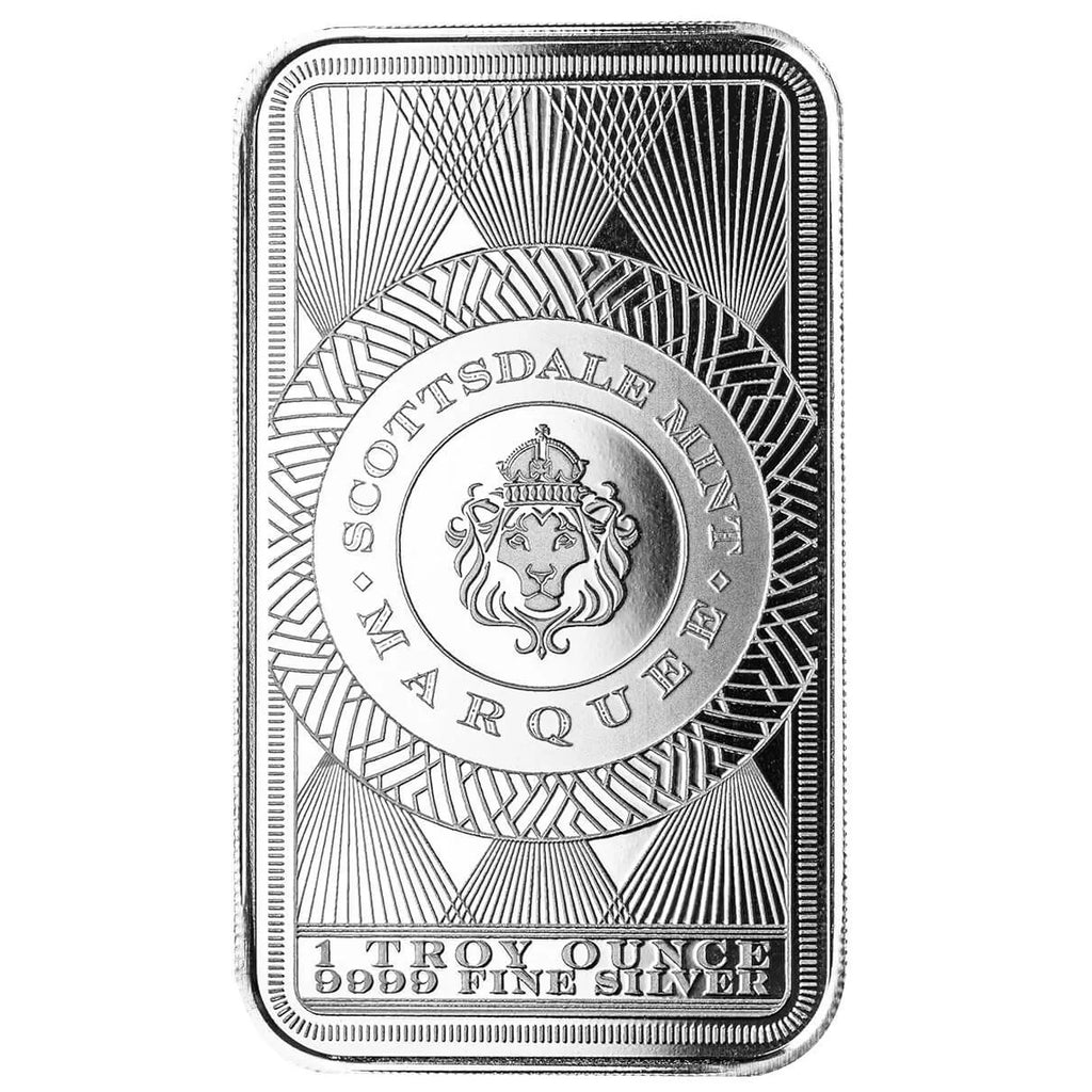Scottsdale Marquee Peacock - 1 Ozt .999 Fine Silver Bar