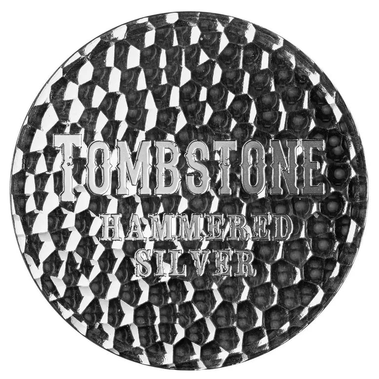 Tombstone Hammered Round - 1 Ozt .999 Fine Silver