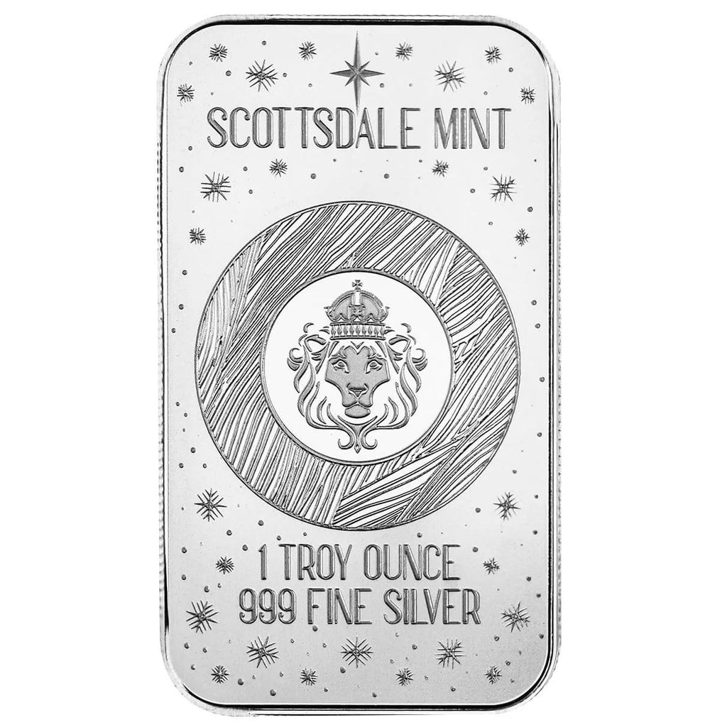 Renaissance Reindeer - 1 Ozt .999 Fine Silver Art Bar
