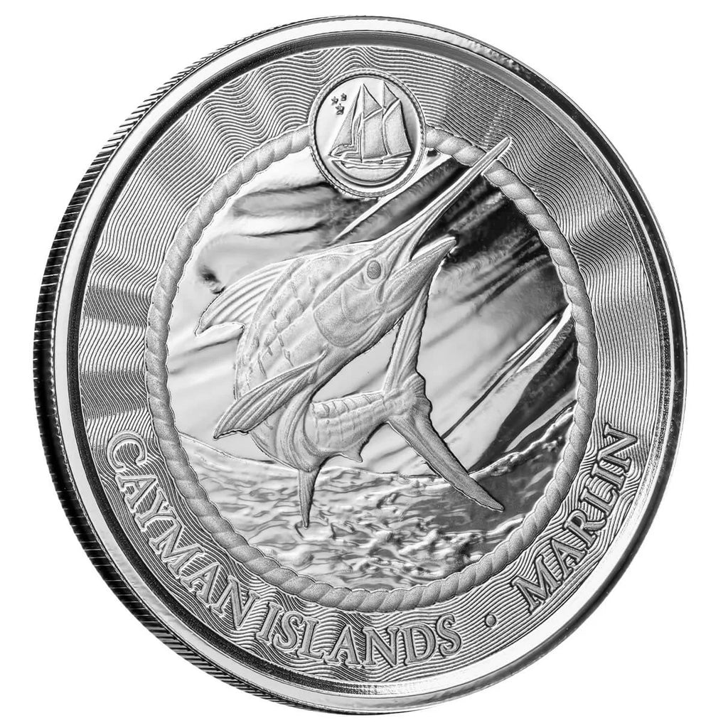 2024 Cayman Islands - Blue Marlin - 1 Ozt .999 Fine Silver Sovereign