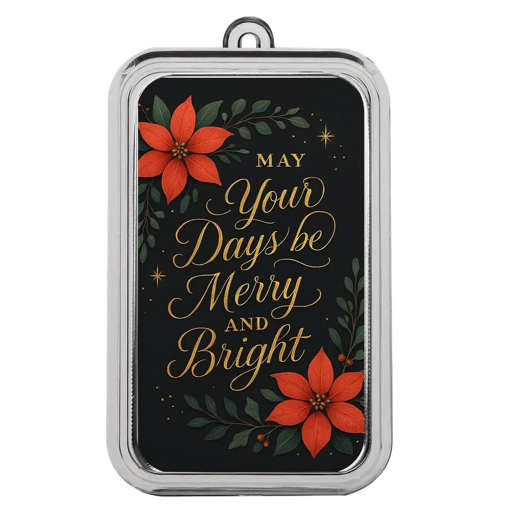 Merry & Bright - 1 Ozt .999 Fine Silver Art Bar