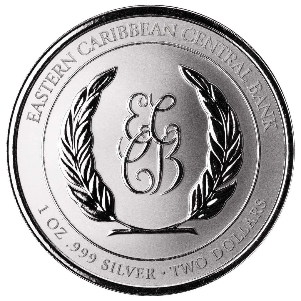 Antigua & Barbuda - 2025 "Rum Runner & Pirate" - New 1 ozt .999 Fine Silver Sovereign