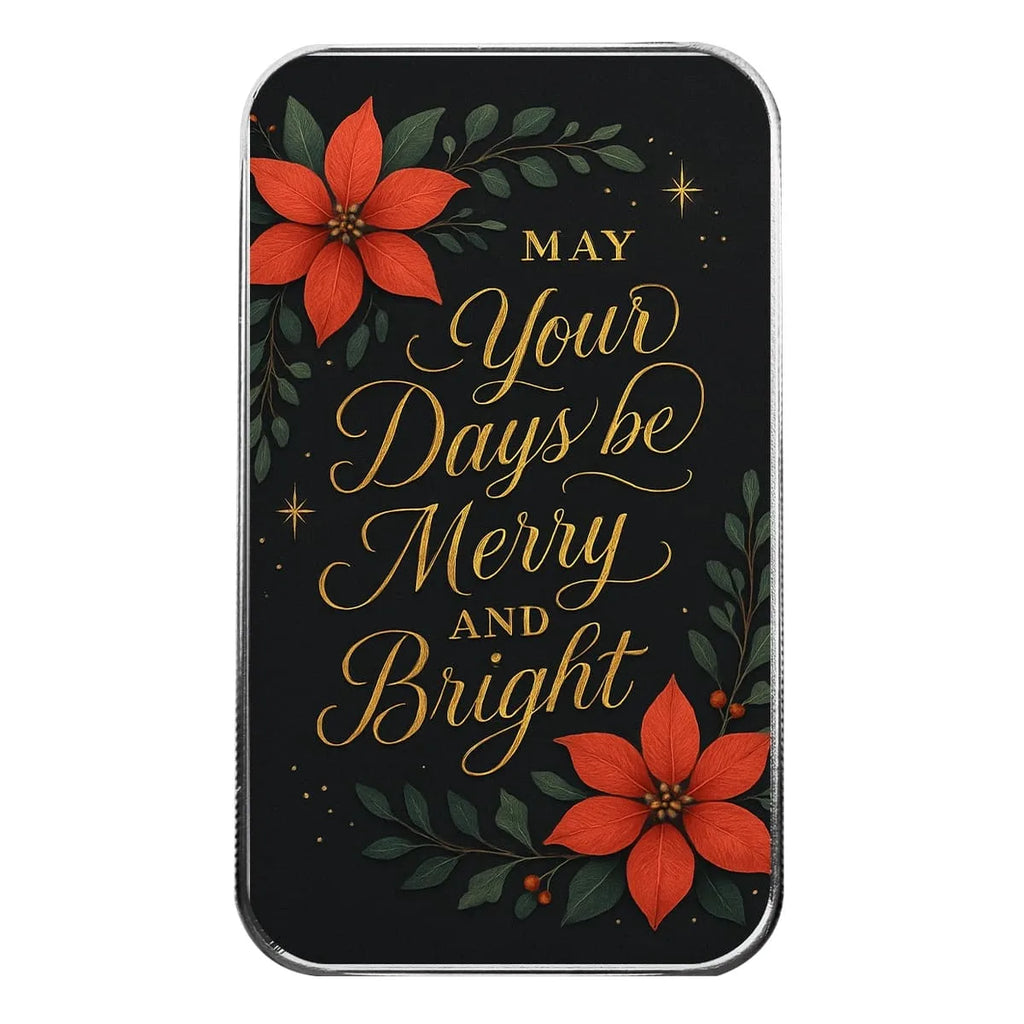 Merry & Bright - 1 Ozt .999 Fine Silver Art Bar