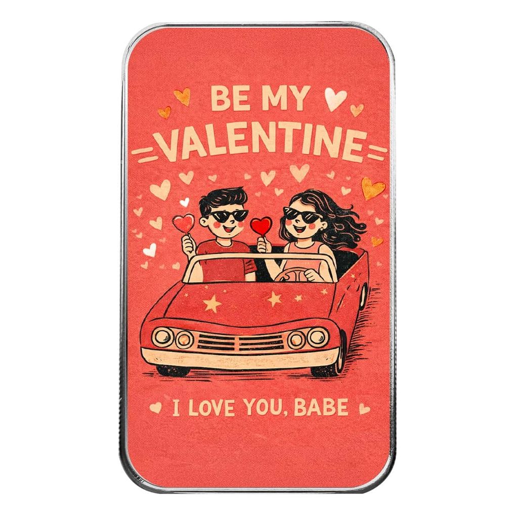 Be my valentine - 1 Ozt .999 Fine Silver - Color Bar
