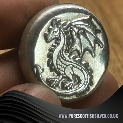 2oz Silver Dragon Round