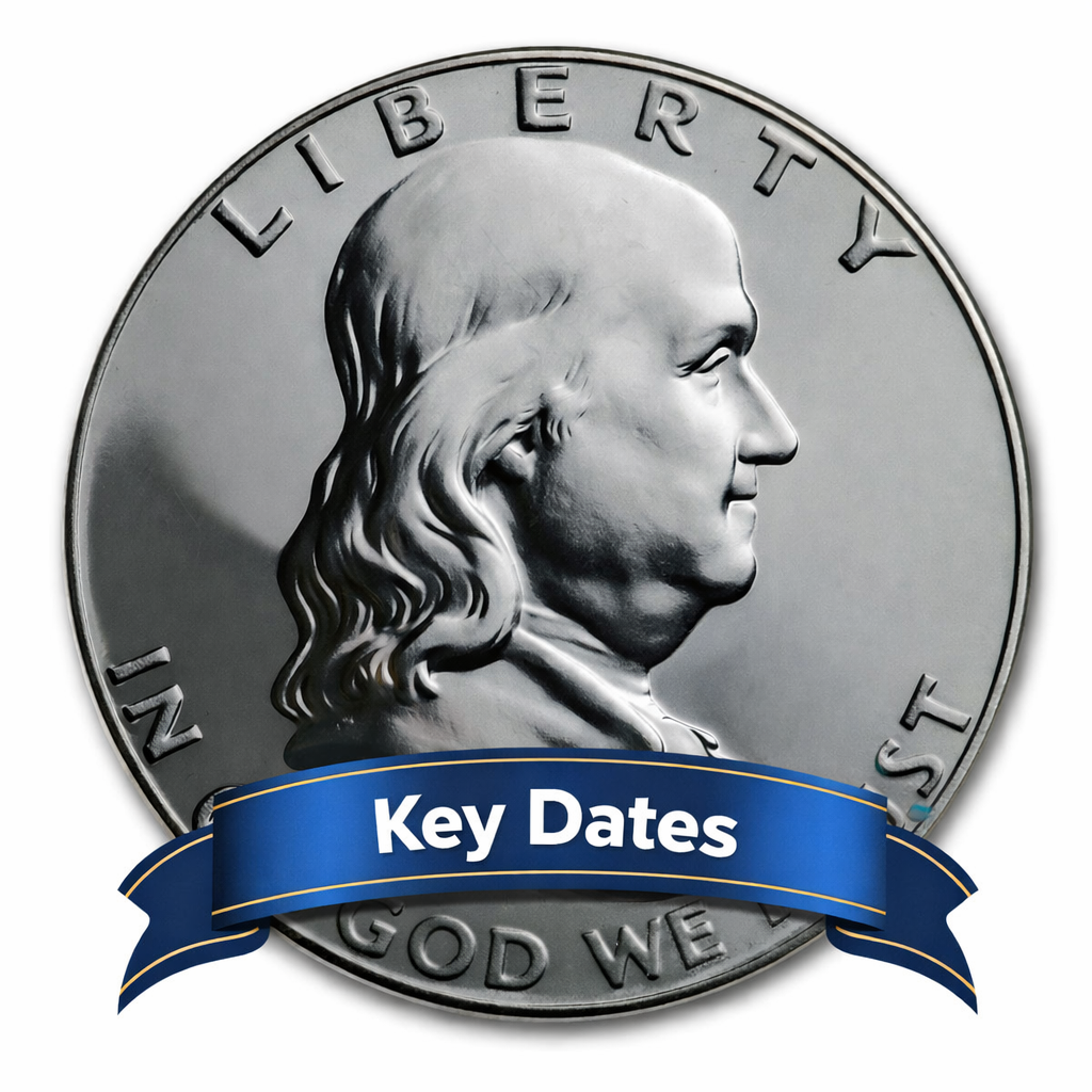 Benjamin Franklin Half Dollar Key Dates - Numismatic
