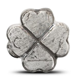 1 Oz 'Four Leaf Clover' - Hand Poured .999 Fine Silver