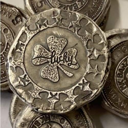 .5 Troy Oz MK BarZ 'Lucky 4 Leaf Clover'-Fractional Round Stamped