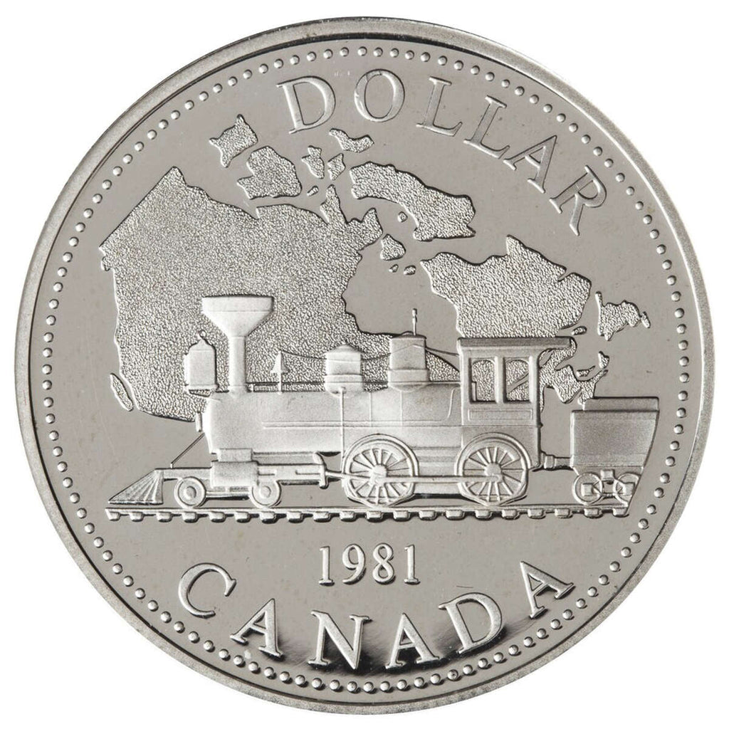 1981 Canadian $1 Trans-Canada Railway Commemorative in Original Mint Packaging