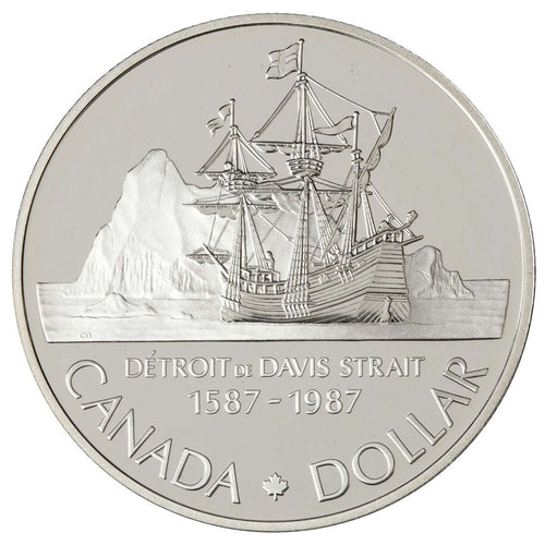 1987 Canadian $1 John Davis Exploration Commemorative in Original Mint Packaging
