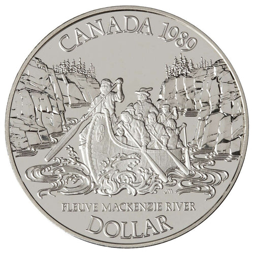 1989 Canadian $1 Mackenzie River Exploration Commemorative in Original Mint Packaging
