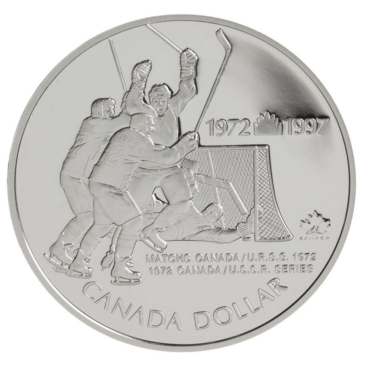 1997 Canadian $1 Canada vs USSR Hockey Series 25th Anniversary Commemorative in Original Mint Packaging