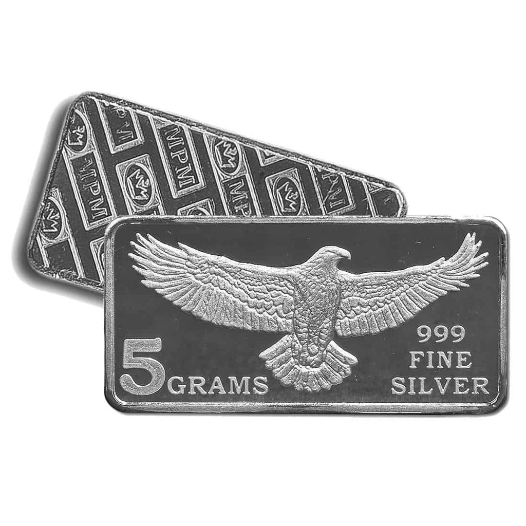 5 Gram Eagle - .999 Fine Silver Bar