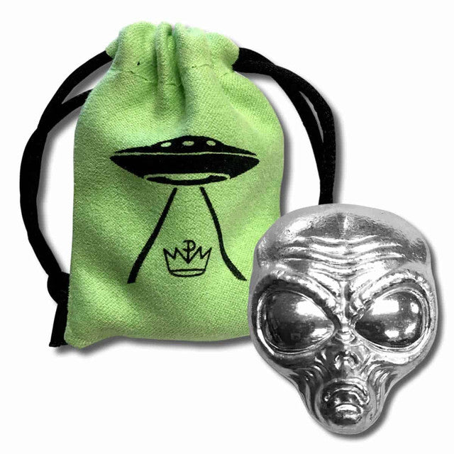 Monarch Mint - 2 oz .999 Fine Silver Alien Head