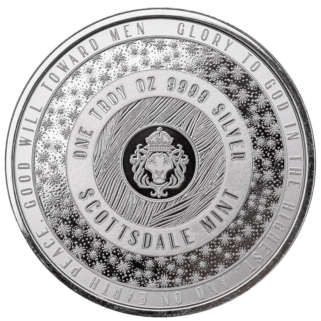 Bethlehem Manger Nativity - 1 Ozt .999 Fine Silver Round