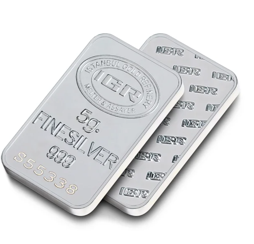 5 gram Silver IGR Bar w/Assay
