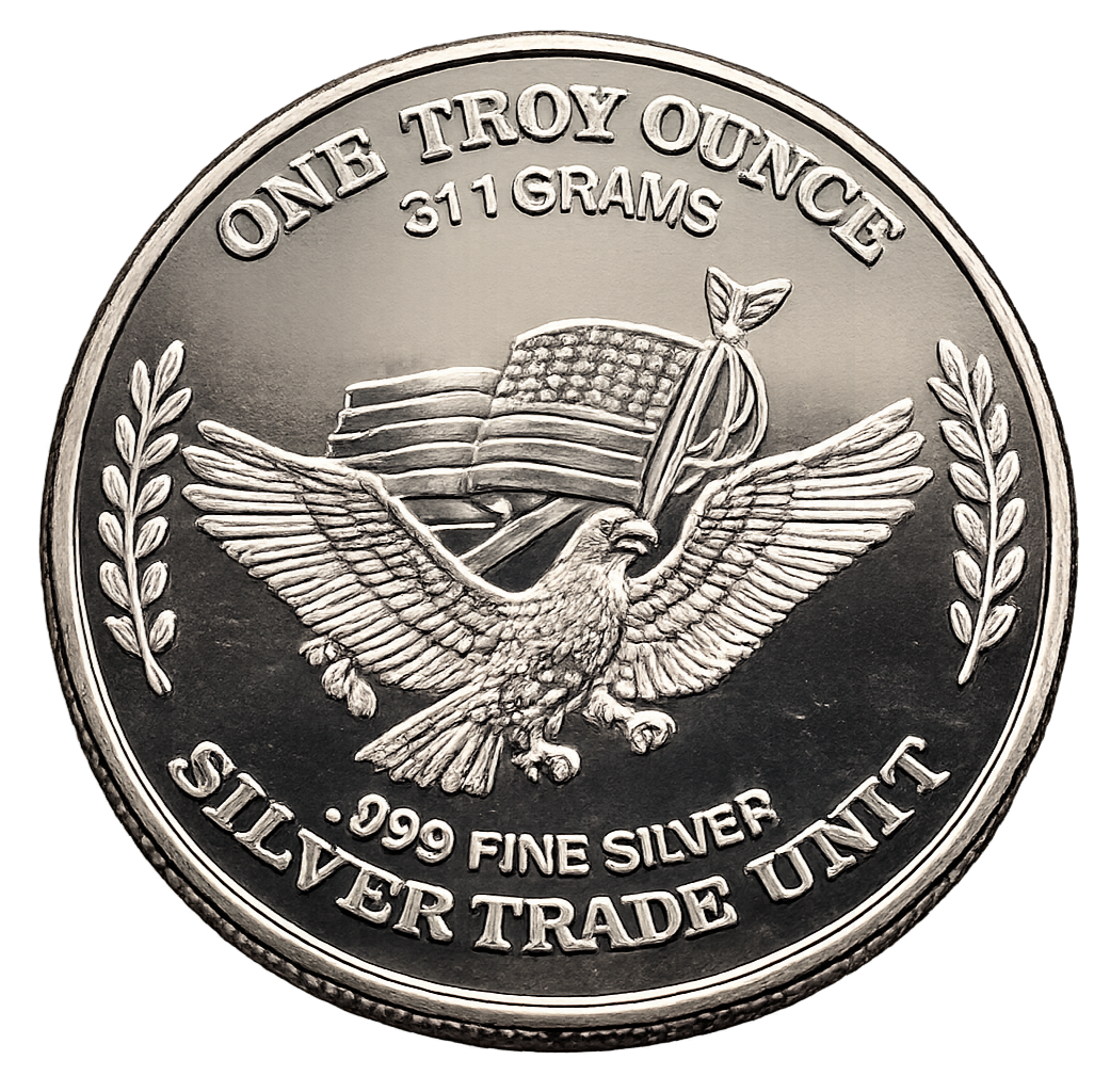Vintage - 1981 Continental Type 2 US Assay Office Trade Round .999 Fine Silver