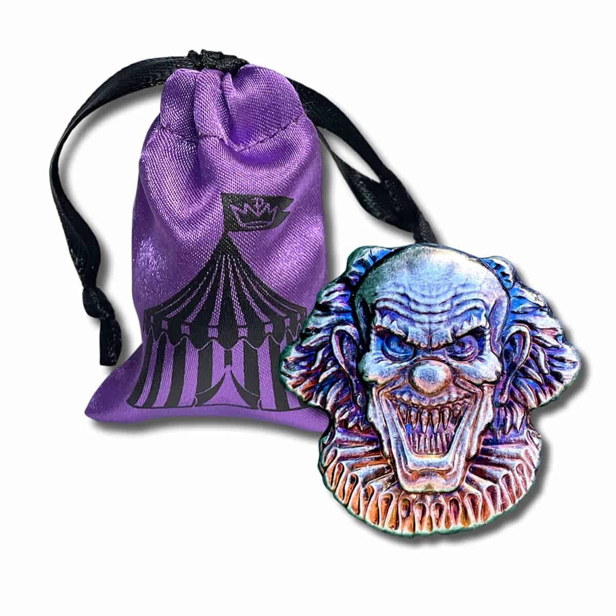 2 Ozt Evil Clown with Gift Bag - .999 Fine Silver