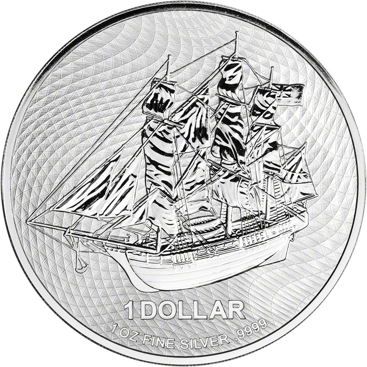 2022 Cook Islands Silver Bounty Sailing Ship 1 oz Silver Coin