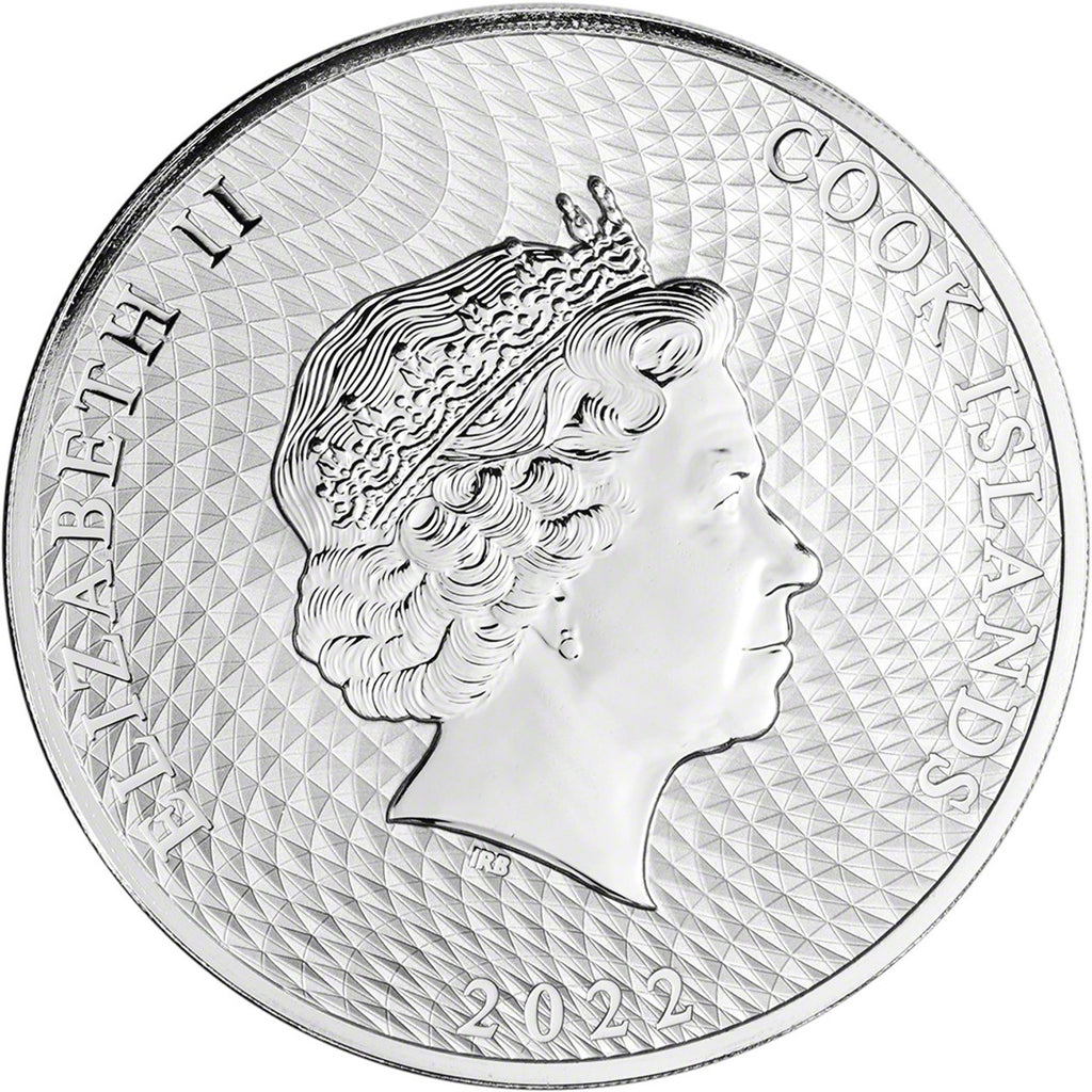 2022 Cook Islands Silver Bounty Sailing Ship 1 oz Silver Coin